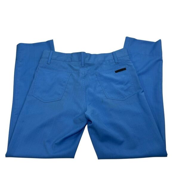 Prada Light Cotton Women's Blue Dress or Casual Pants Size US 8-10 - Picture 6 of 11